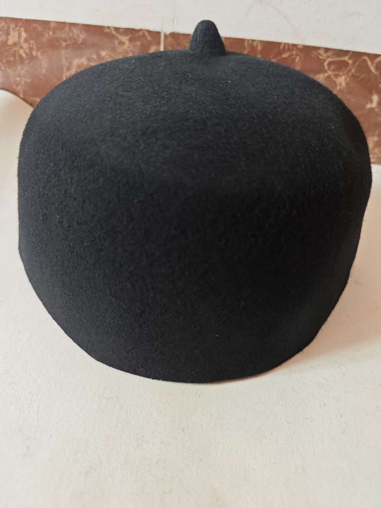 Chapeaux de prière Eid pour hommes musulmans, 100% laine véritable, vert, marron, noir, casquette Kufi, béret fait à la main, chapeau élégant de printemps