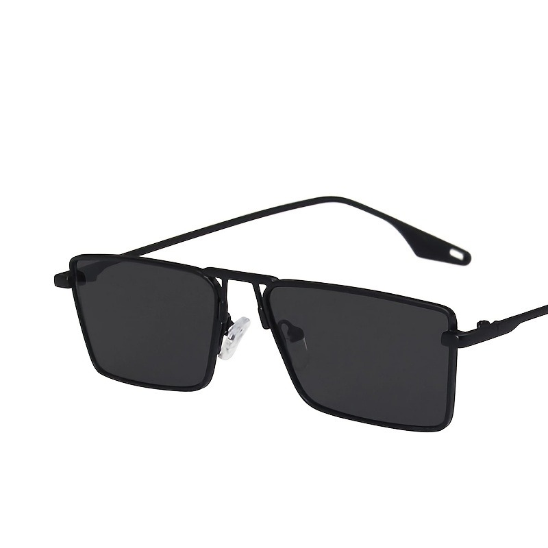 Lunettes à monture métallique pour femmes, rectangulaires, rétro, antireflet, petite monture, Options dorées et noires pour et mode de rue