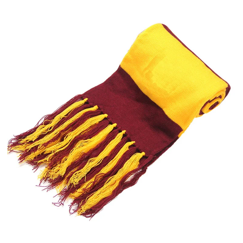Écharpe chaude d'hiver avec Badge, 10 pièces, foulards Shcool de magicien, Costume de Cosplay de fête d'halloween, cadeaux