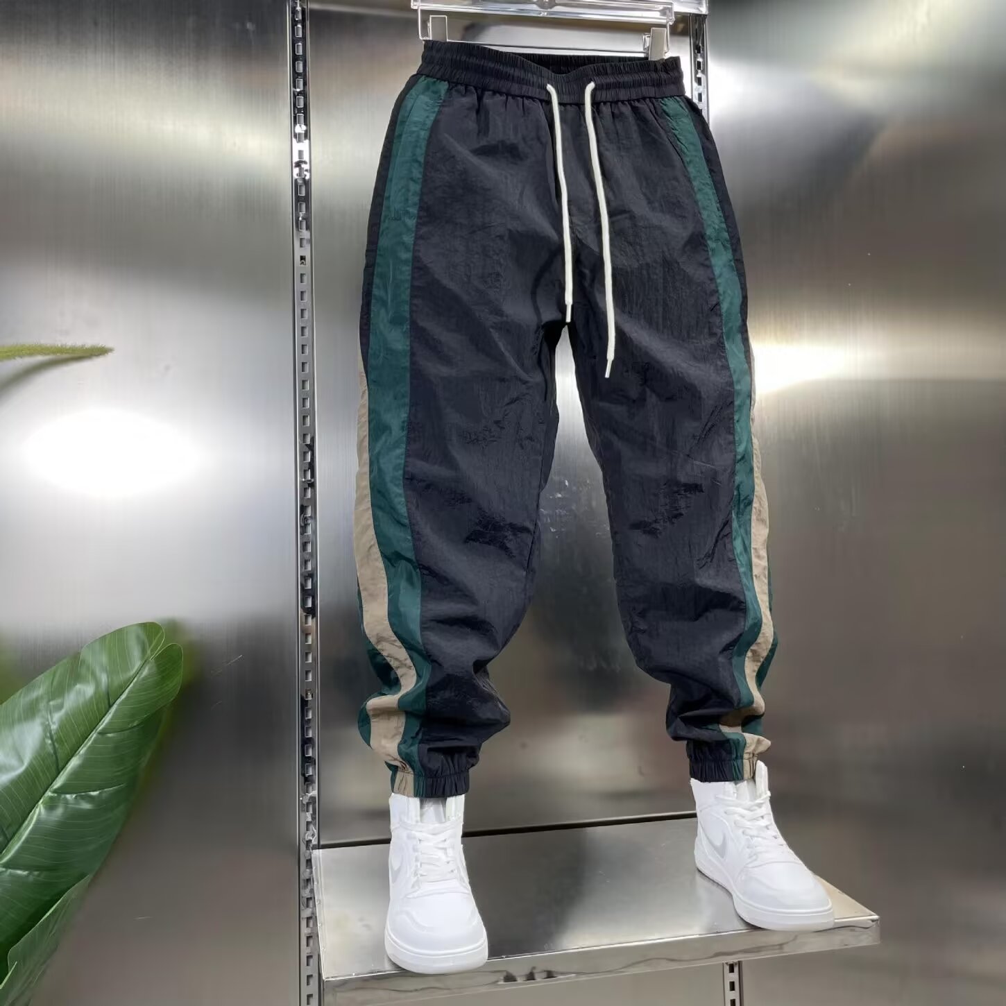 Pantalon de survêtement droit pour homme, mode Harajuku, vêtements d'été, jogging, jogging, grande taille