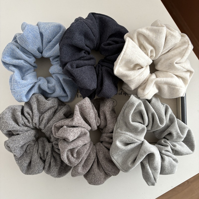 Chouchous en coton tricoté pour femmes, bandes élastiques douces et chaudes, élégantes, solides, queue de cheval, accessoires pour cheveux, automne et hiver
