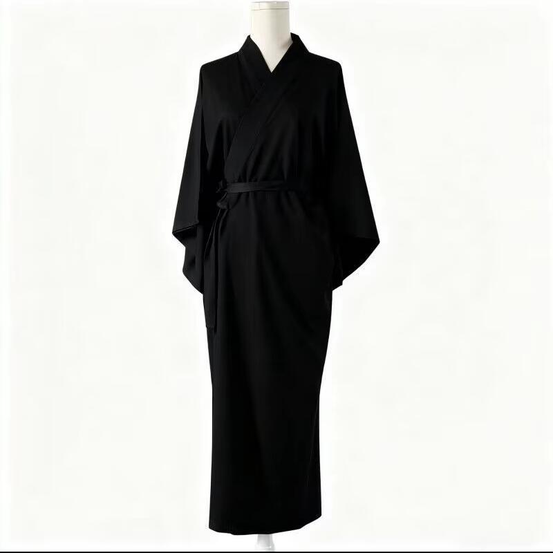 Kimono japonais traditionnel blanc, Robe avec ceinture Obi, manches longues, doublé Yukata, pour Spa, vacances, vêtements de nuit, Relaxation à domicile