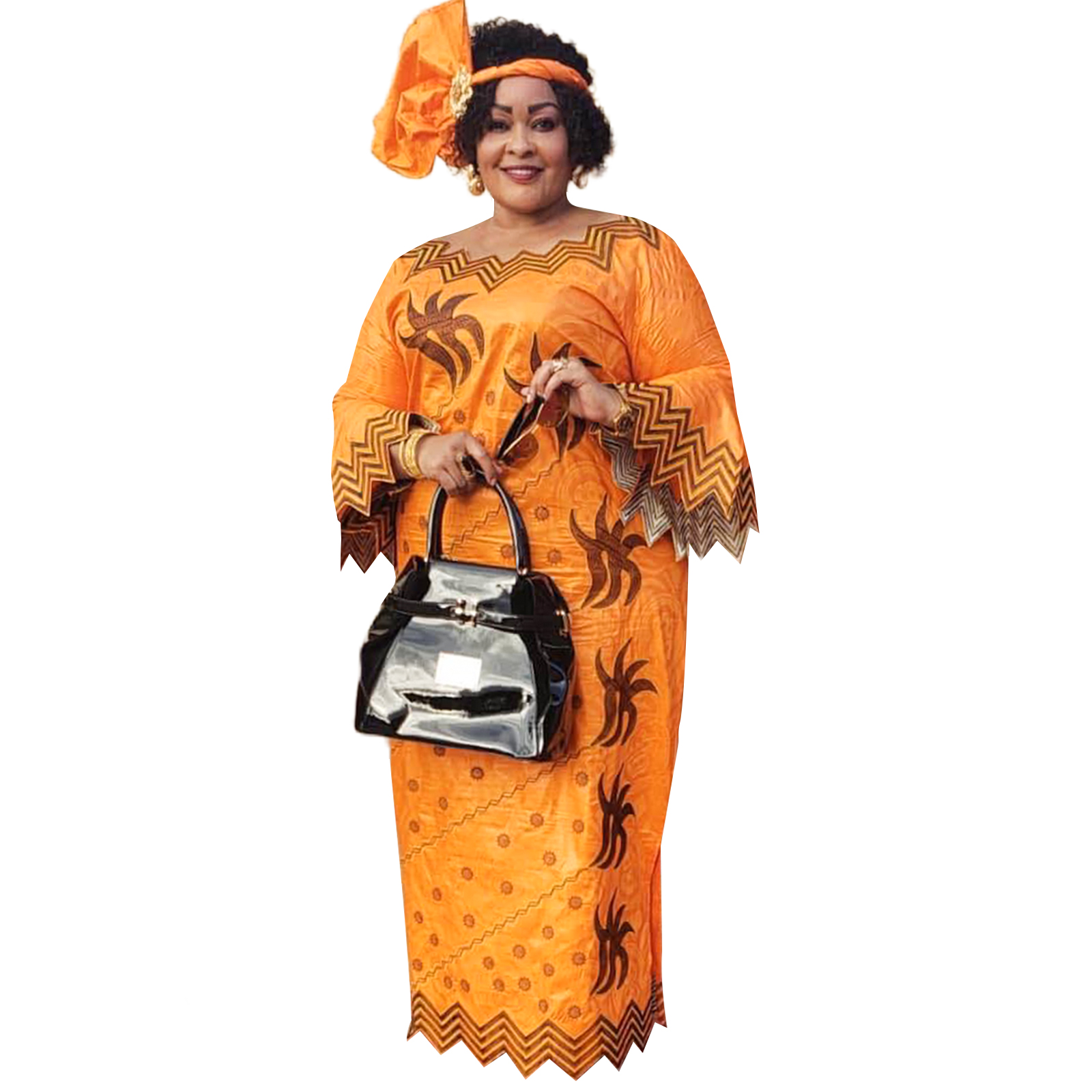 Tenue africaine pour femmes Bazin Riche broderie grande taille robe d'église de fête élégante