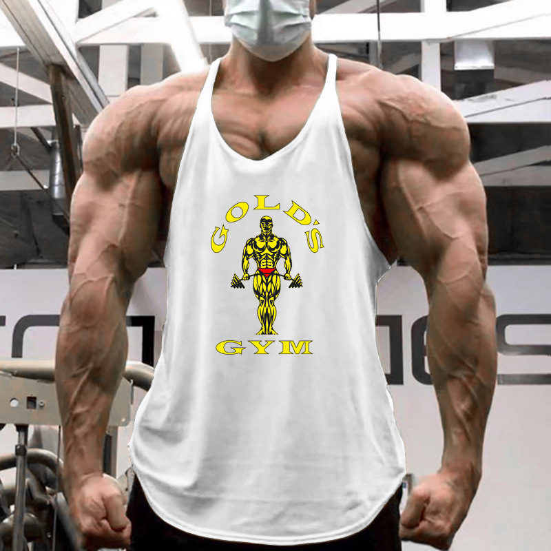 Débardeur d'entraînement coupe musculaire pour hommes, gilet d'entraînement transfrontalier, chemise sans manches respirante pour salle de sport, débardeur d'été évacuant la transpiration