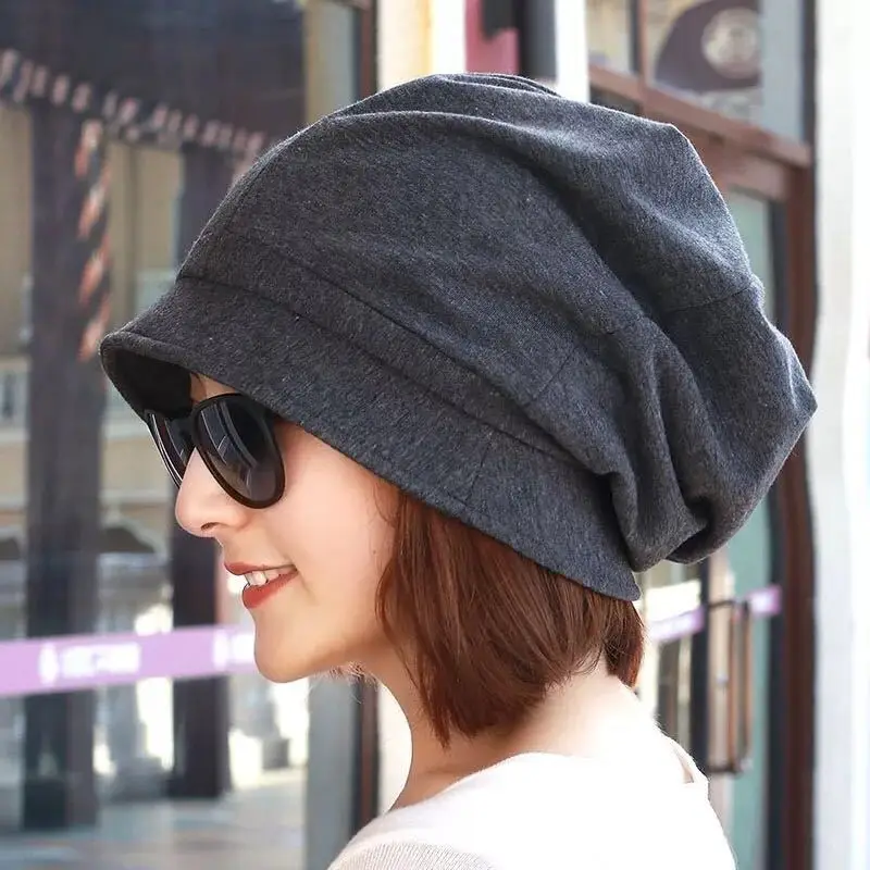 Chapeau de peintre en coton pour femmes, casquette de tête d'hiver, bonnets pour filles, chapeau de poisson Suffolk, document solide, mode, automne, hiver, nouveau