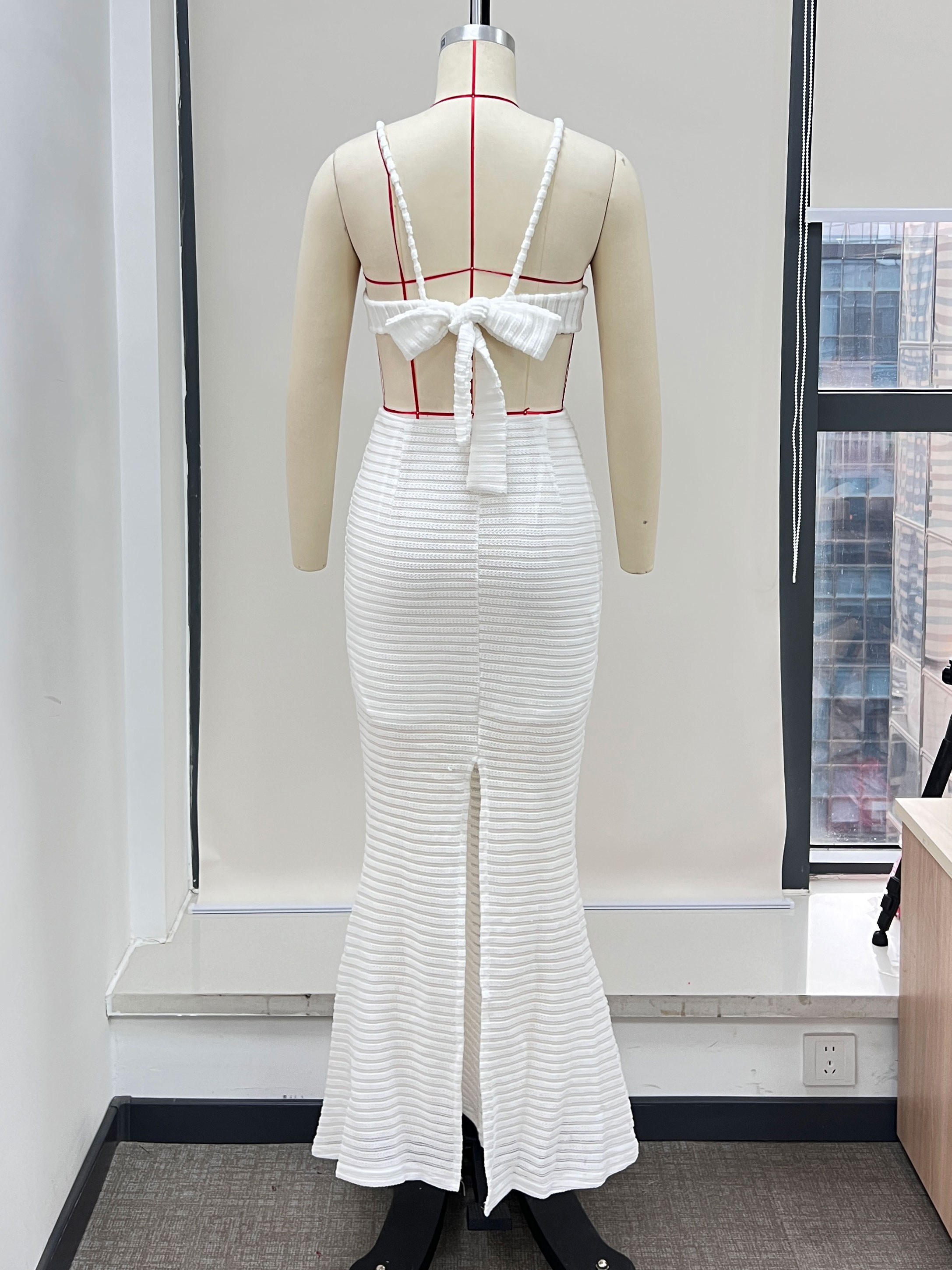 Robe longue en Crochet pour femmes, tricot d'été, robes de soirée découpées, couverture de perles, Maxi, Robe de plage de vacances