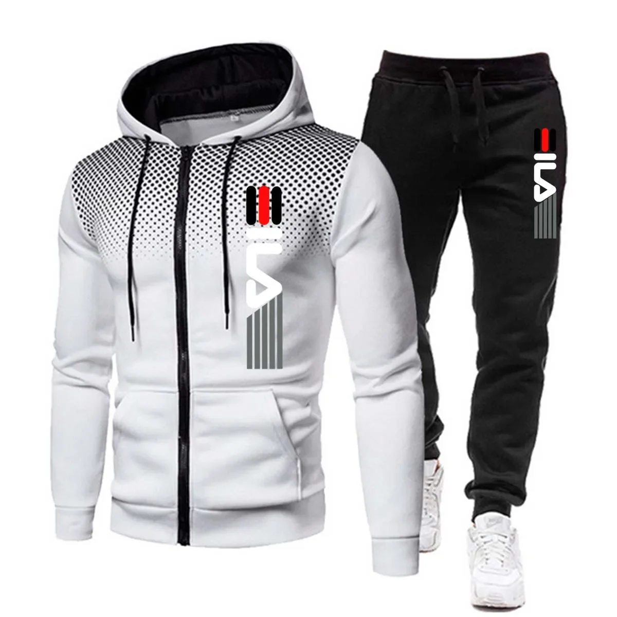 Ensemble pour hommes sweats à capuche et pantalons de survêtement tenue décontracté en plein air polaire sport Jogging pull costume mâle salle de sport vêtements de créateur hommes survêtement