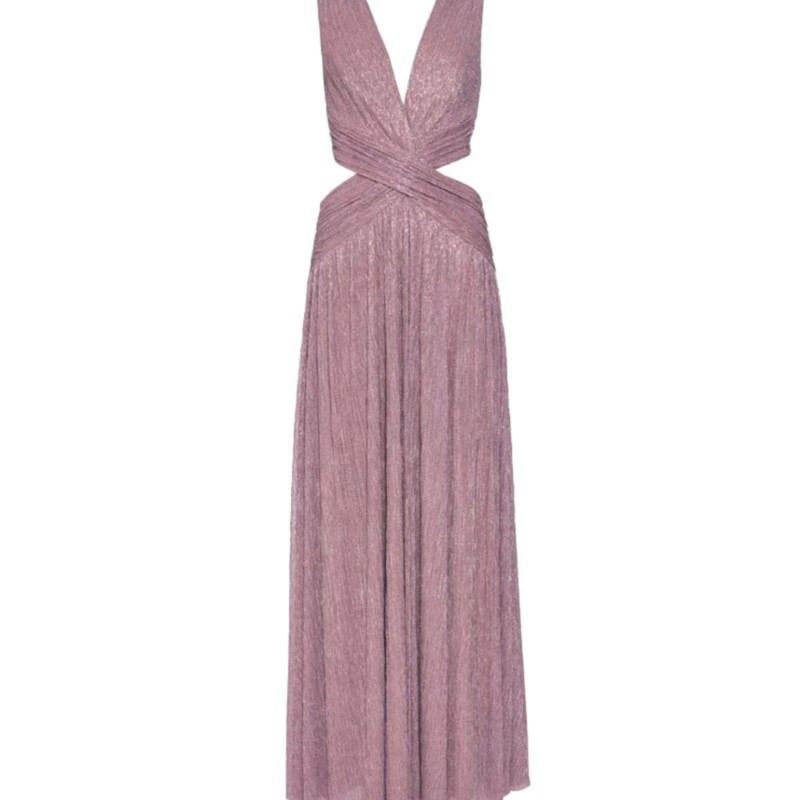 Robe élégante tempérament robes de soirée Sexy robes Largos Style chaud français couleur unie sans manches dos nu fente mince fête