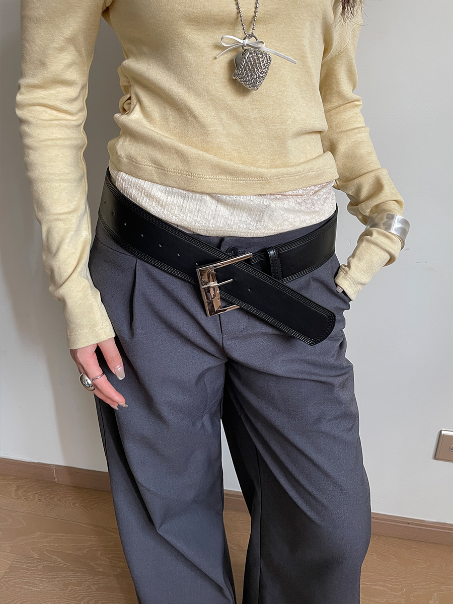Ceinture de taille de Style américain pour fille épicée, large ceinture en cuir Vintage Caramel, accessoire haut de gamme, cintré à la taille, gilet amincissant