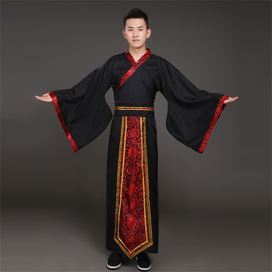 Costumes Hanfu de la dynastie Tang pour hommes, avant scène, empereur Han, style chinois Hanfu, vêtements traditionnels chinois pour hommes Cosplay
