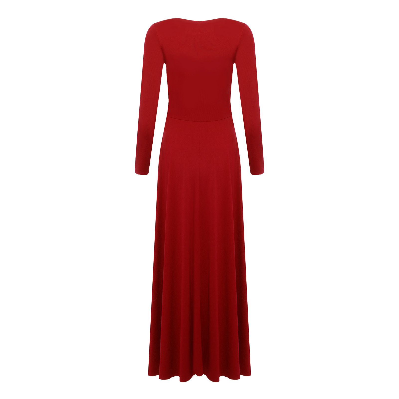 Robe de danse liturgique pour femmes, robe de chœur d'église, robe de louange, robe longue à manches longues avec strass brillants, vêtements de danse