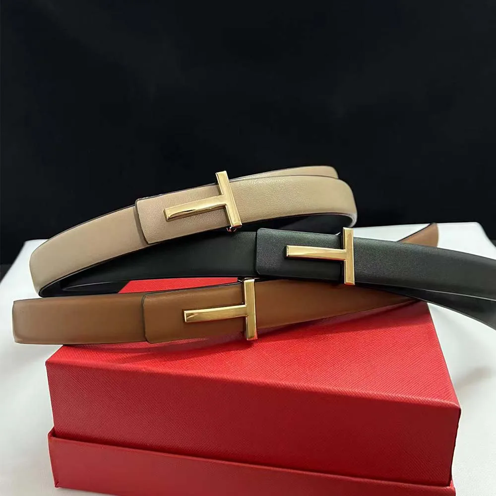 Ceinture fine en cuir véritable pour femmes, 25mm, peau de vache, boucle dorée, pour pantalons, robe en jean, marque célèbre