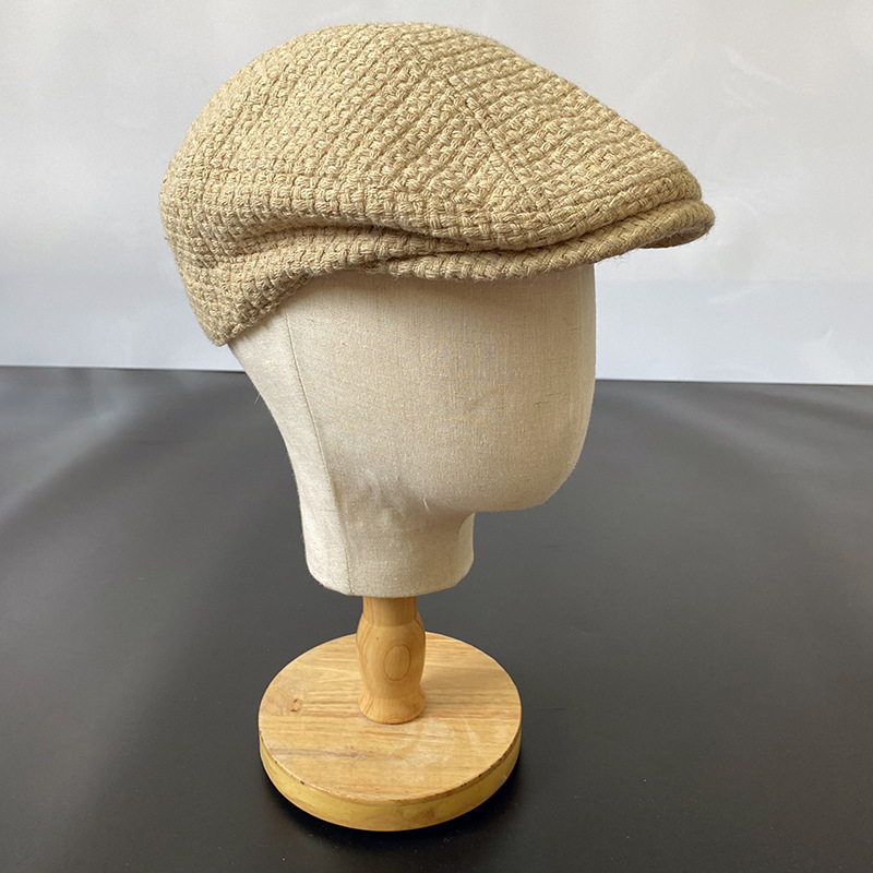 Nouveau Camel hommes bérets Style occidental britannique laine avancé plat Ivy casquette classique Vintage automne hiver béret casquette taille S-XL 21