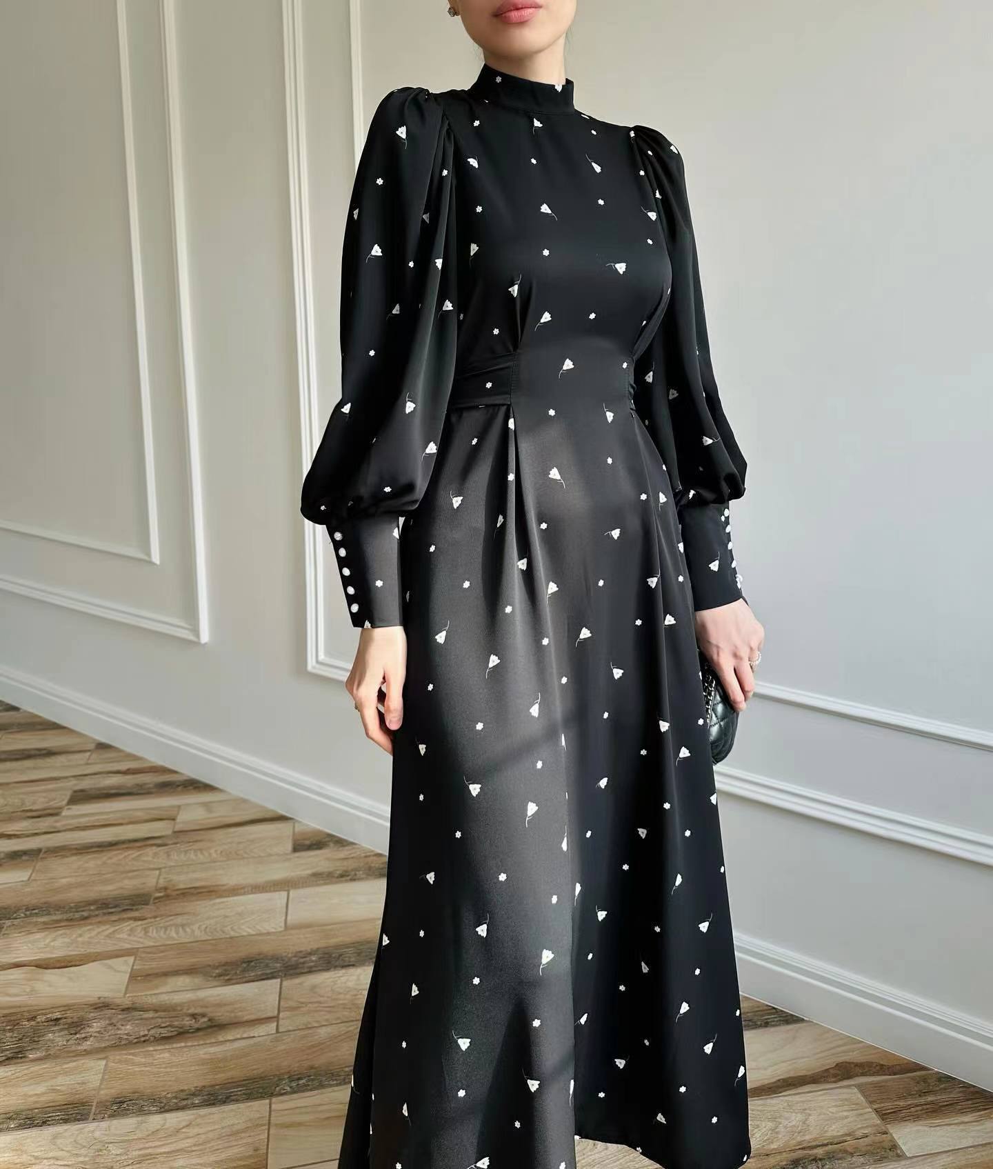 Abaya musulmane pour femmes, robe longue imprimée, robe éducative à lacets, Ramadan Eid Maroc Islam Jalabiya Dubaï Abayas Kaftan arabe