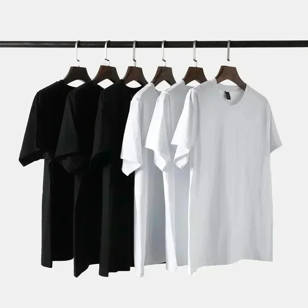 T-shirt graphique de luxe en coton style Hip Hop coréen, coupe oversize, pour hommes et femmes, été, marque de luxe, rétro, décontracté, ample, manches courtes