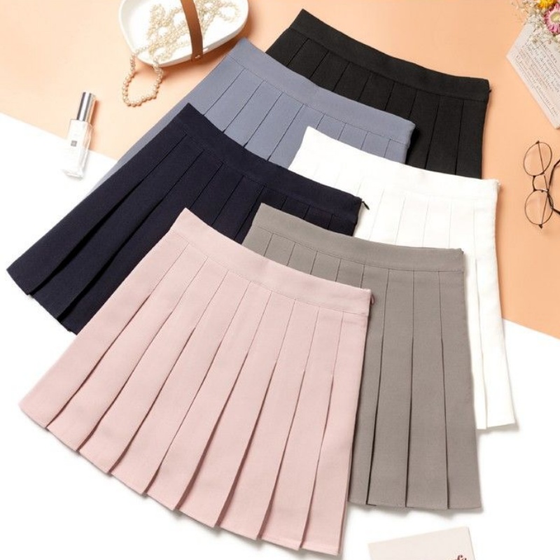 Jupe plissée pour femme, coupe ajustée, style JK, mini-jupe plissée pour l'été et le printemps, style preppy, jupe mini plissée polyvalente