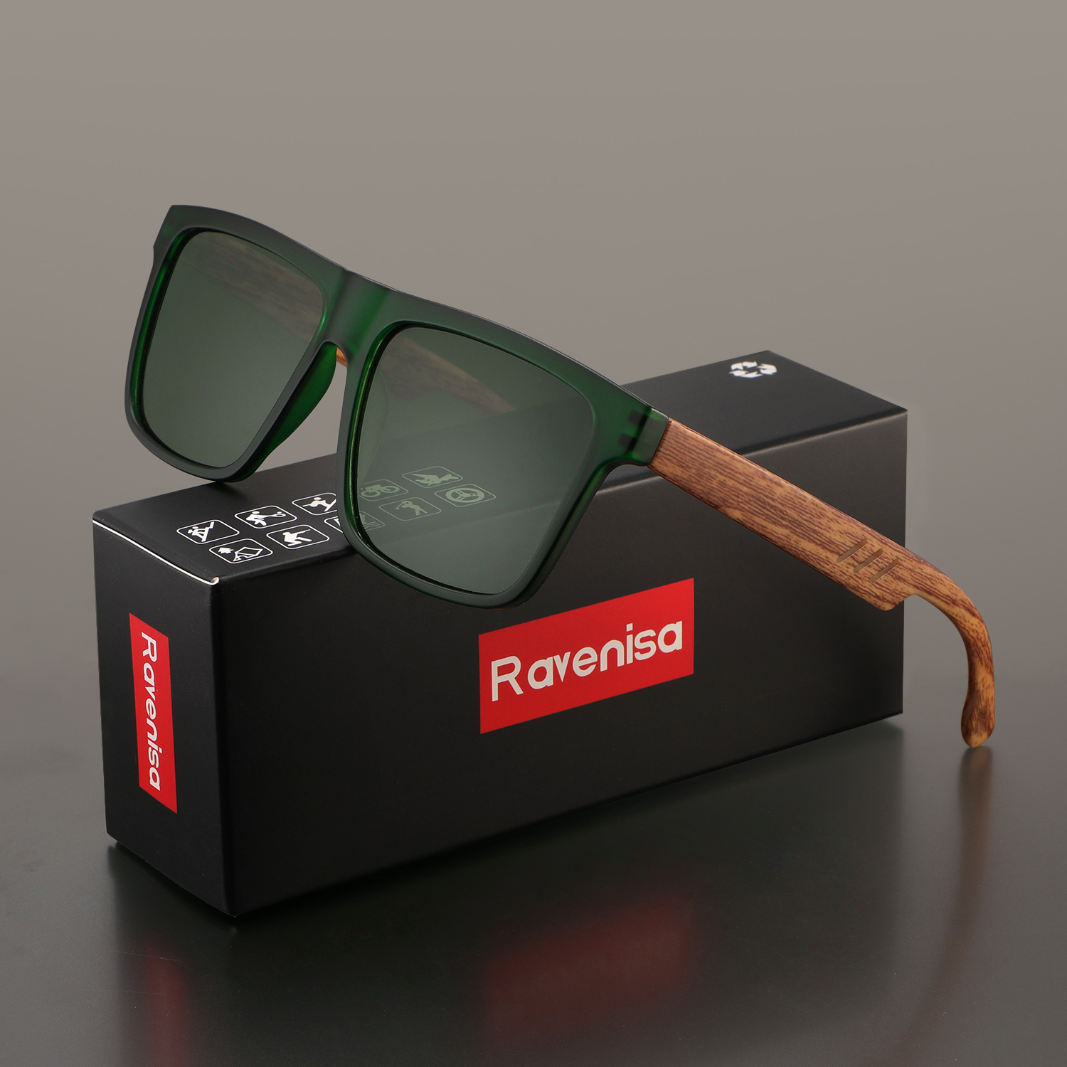 Mode Vintage carré cadre carré lunettes de soleil hommes femmes pêche conduite homme marque de luxe concepteur lunettes de soleil UV400 lunettes