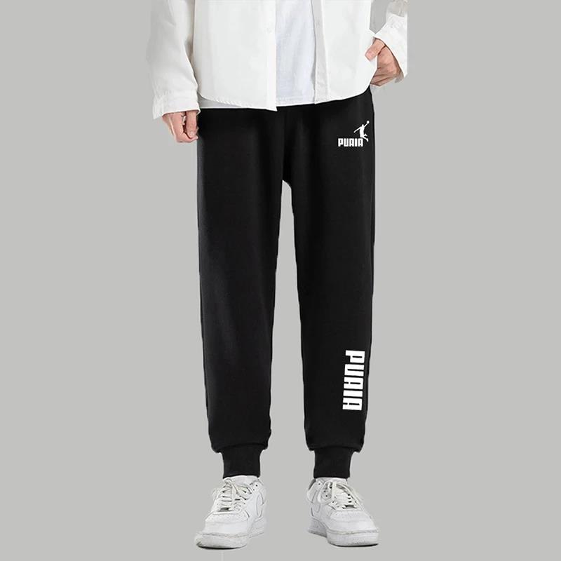 PUAIA – pantalon imprimé pour hommes, pantalon de sport, de jogging, de Fitness, coupe ample, couleur unie, tenue Streetwear, nouvelle collection automne/hiver