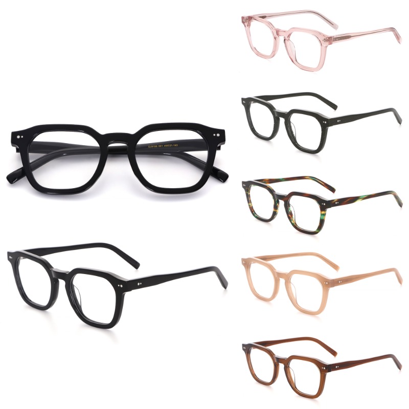 Lunettes optiques rétro littéraires classiques pour femmes, tendance, Design à rivets rétro, monture de plaque de haute qualité, lentille transparente, nouvelle collection
