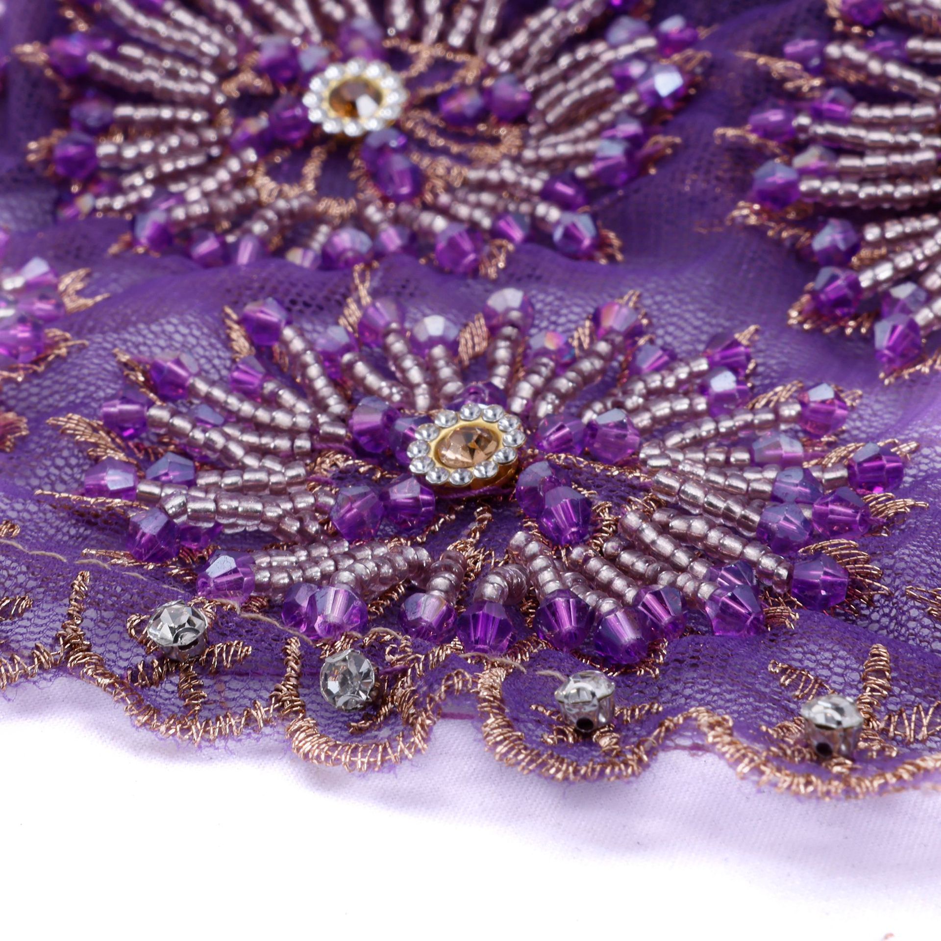 Chapeau Hijab pour Femme, Mode Africaine, Tissu Dentelle, Perles, Diamants, Broderie, Foulard, Écharpe Violette Rose, Châle Musulman, Chapeaux