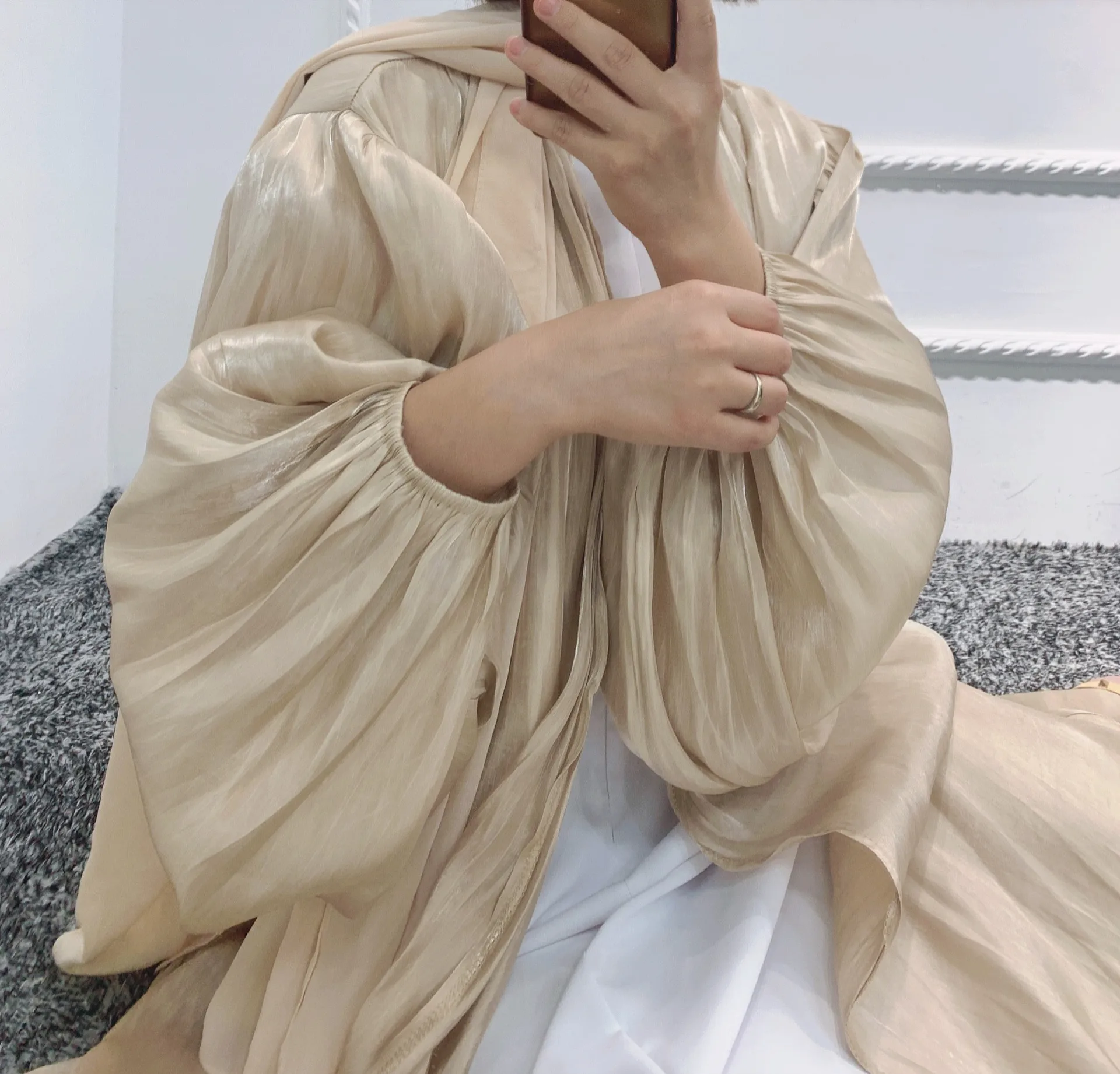 Abayas caftan pour femmes, robe longue musulmane, kimono, cardigan, Dubaï, Turquie, Islam, arabe, robe modeste