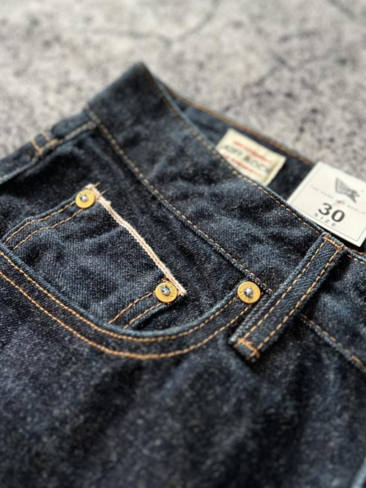 Jean en denim droit slim rétro américain pour homme, jean délavé, pantalon en denim à lisière rouge, 100% coton brossé, haute qualité