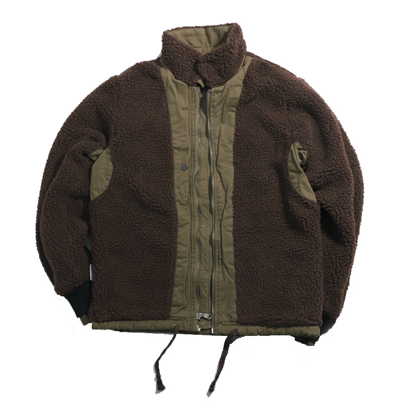 Haute qualité 100 coton vintage USN WW2 USMC épais sherpa polaire vêtements d'hiver kaki travail militaire blanc N1 pont veste pour hommes