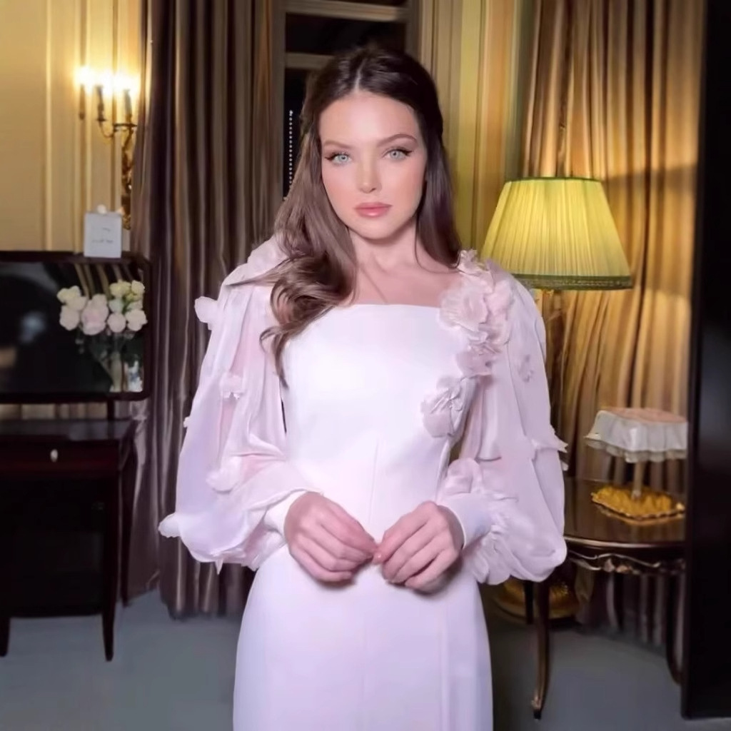 Femmes Robe complète Abaya robes de soirée robes musulmanes caftan fleur à lacets dubaï Abayas Ramadan Jalabiya 2025 arabe longue Robe