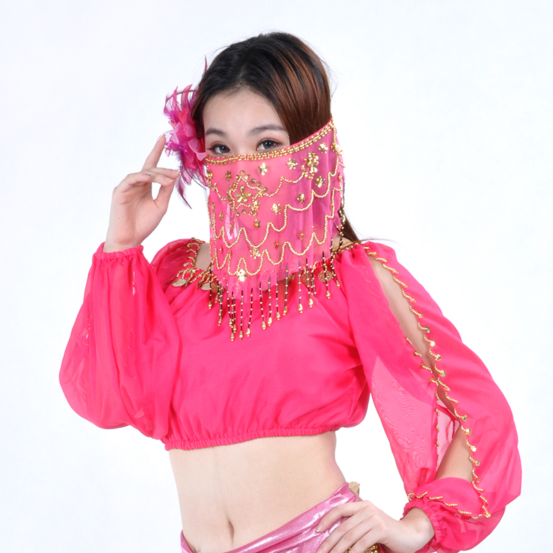 Voile de danse du ventre pour femmes, Tribal indien pour femmes, accessoires de danse du ventre, la vente de différentes couleurs, 9 couleurs