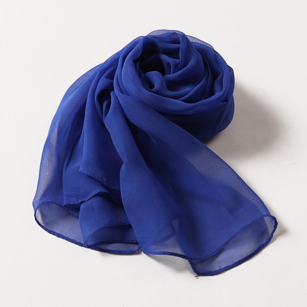 Élégant foulard en mousseline pour femme, châles et étoles longs, fins et doux, respirants, couleur unie, protection solaire plage, hijab