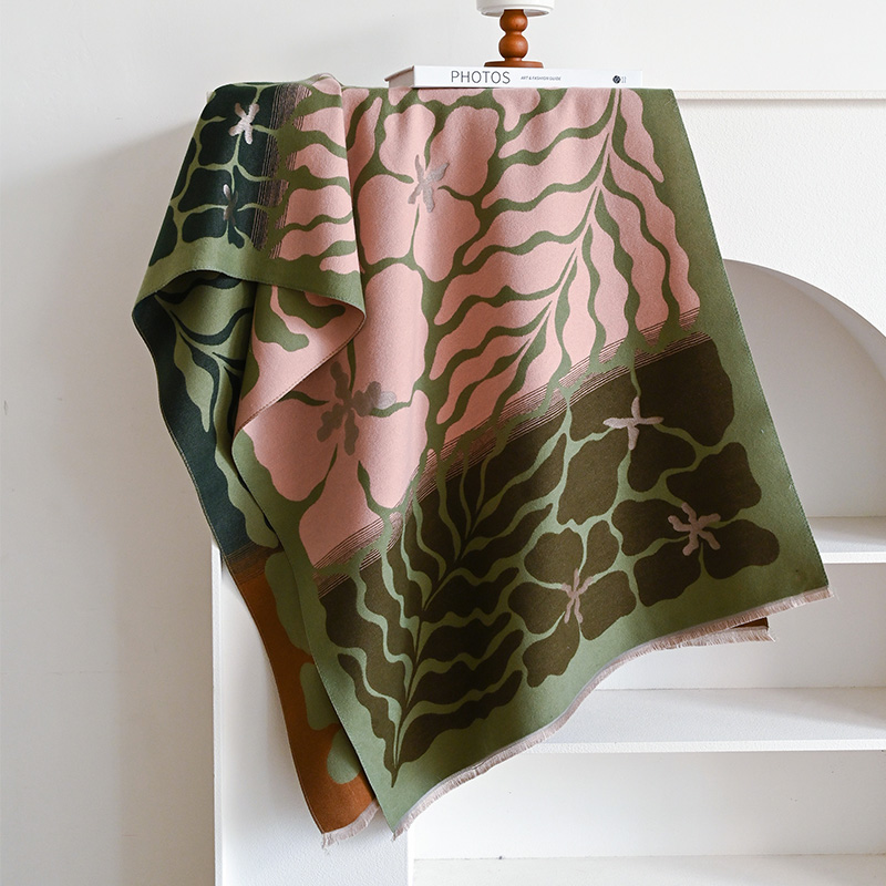 Châle en cachemire pour femme, foulard de tête Pashmina, épais et chaud, Poncho, Bandana, nouvelle collection hiver 2024