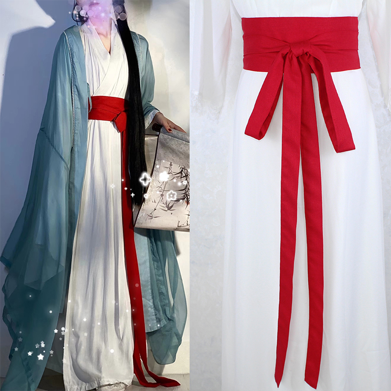 Ceinture Hanfu de Style Antique, 360cm de Long, en coton et lin, pour femmes, Kimono Obi Hanfu, décor de robe, ceinture de taille, accessoires de Cosplay