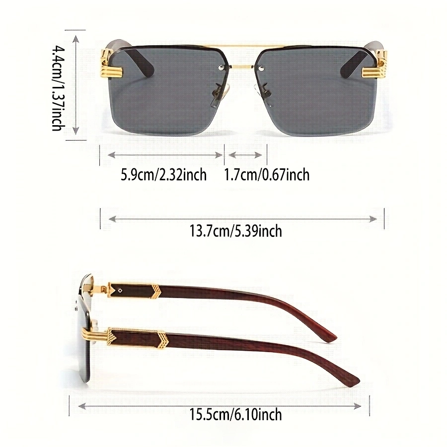 Une paire de lunettes de soleil tendance texturées à double pont, idéales pour le streetwear, les fêtes, les festivals de musique, les cadeaux et les vacances