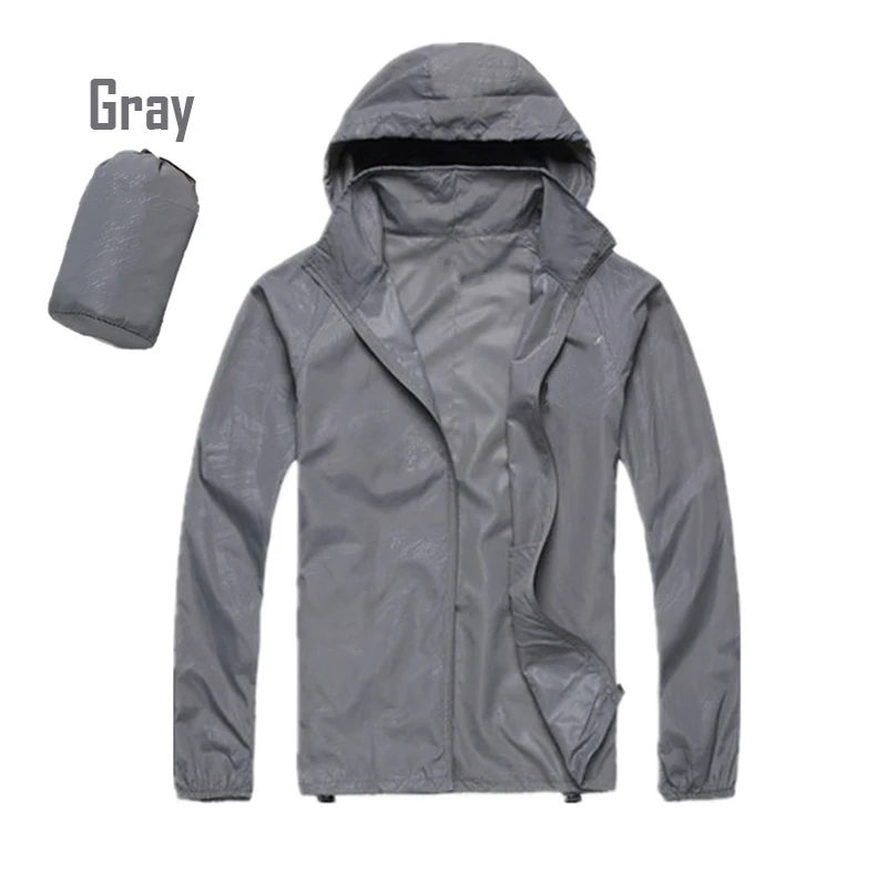 Veste de pluie de Camping pour hommes et femmes, vêtements de Protection solaire imperméables, vêtements de pêche et de chasse, coupe-vent à séchage rapide, manteau anti-uv