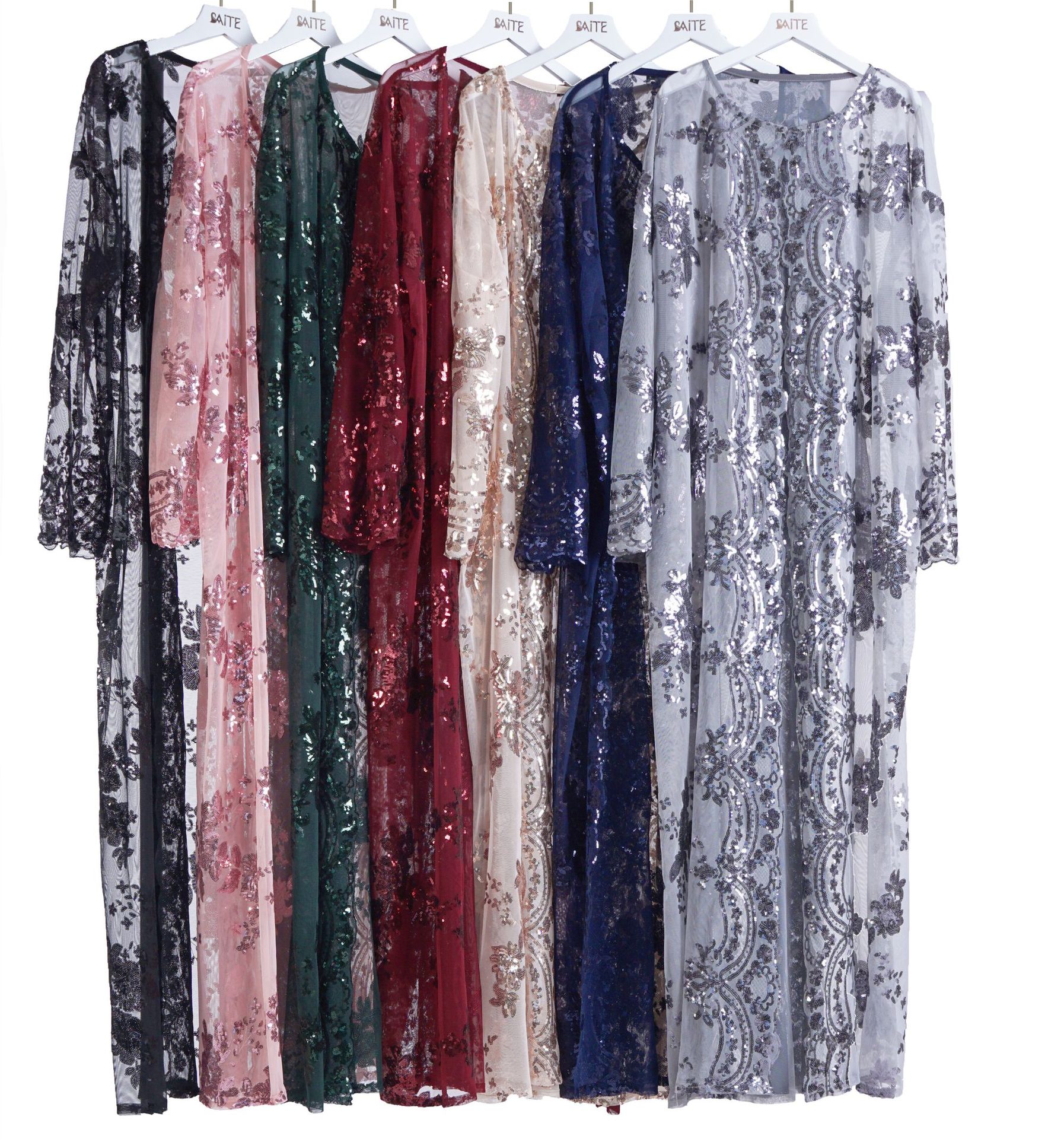 Abaya-Robe de ramadan en polyester pour femmes musulmanes, vêtements islamiques, hijab, caftan, Pakistan, turc, nouvelle collection