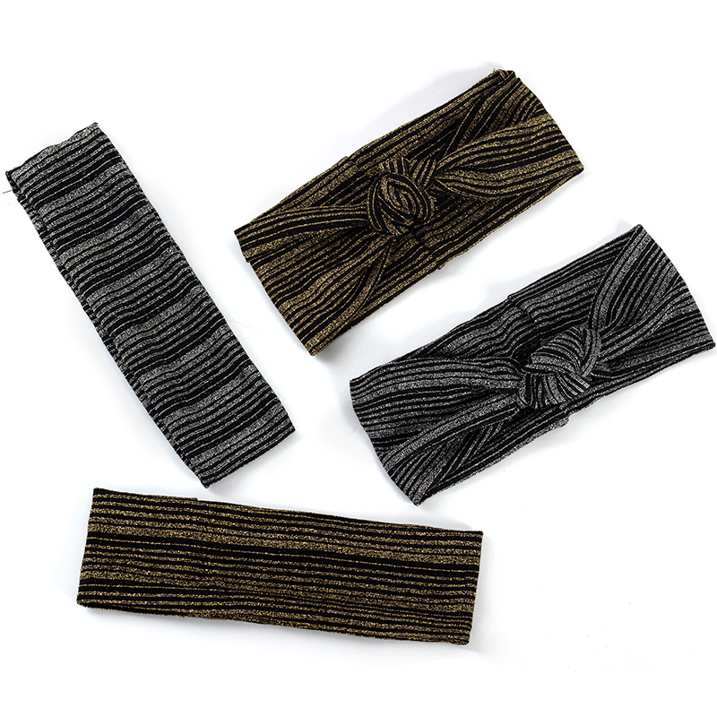 Geebro – bandeau à rayures pour femmes, Turban torsadé noué à la mode, accessoires de cheveux pour filles