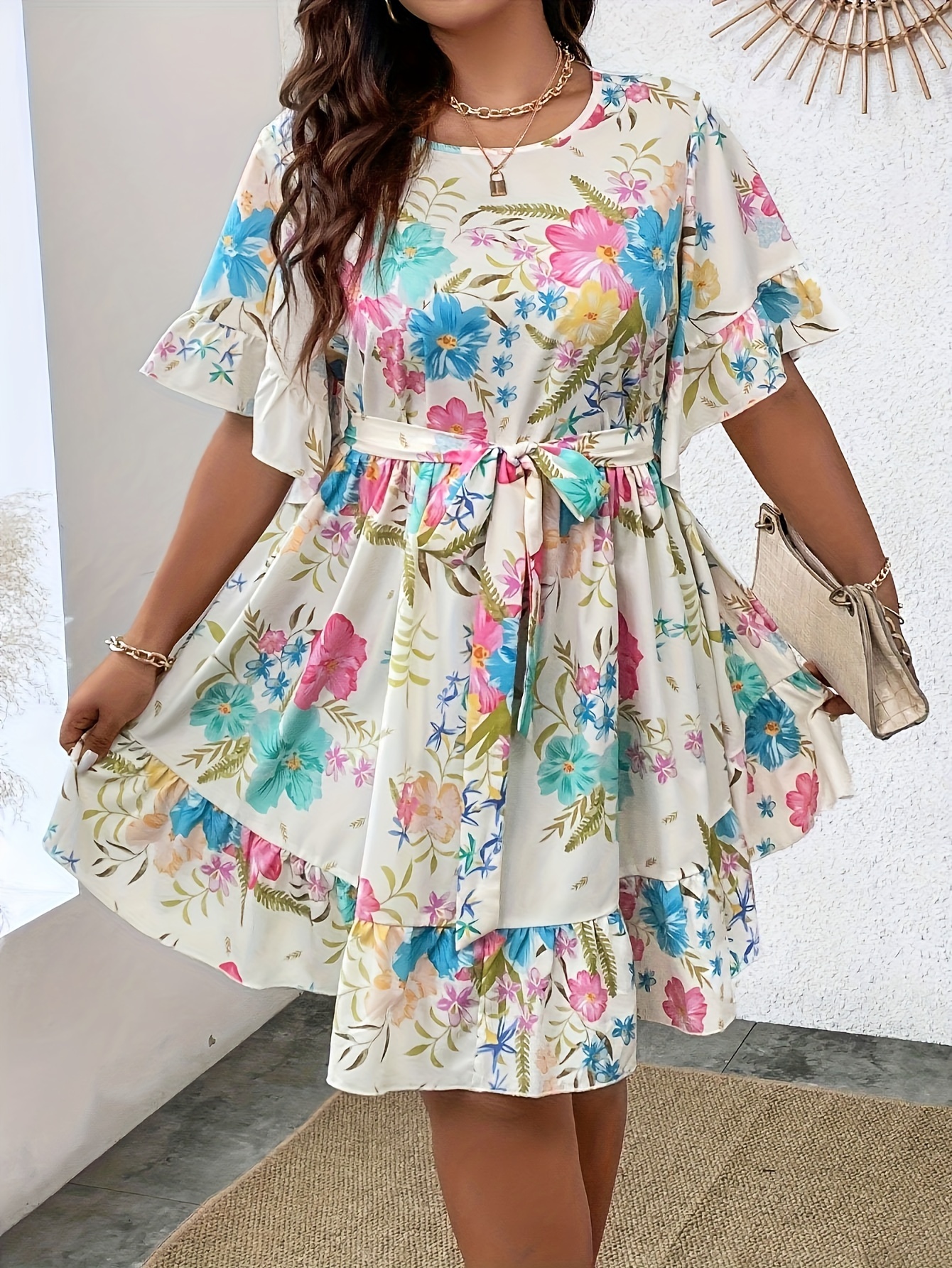 Robe pour femme imprimée tendance grande taille