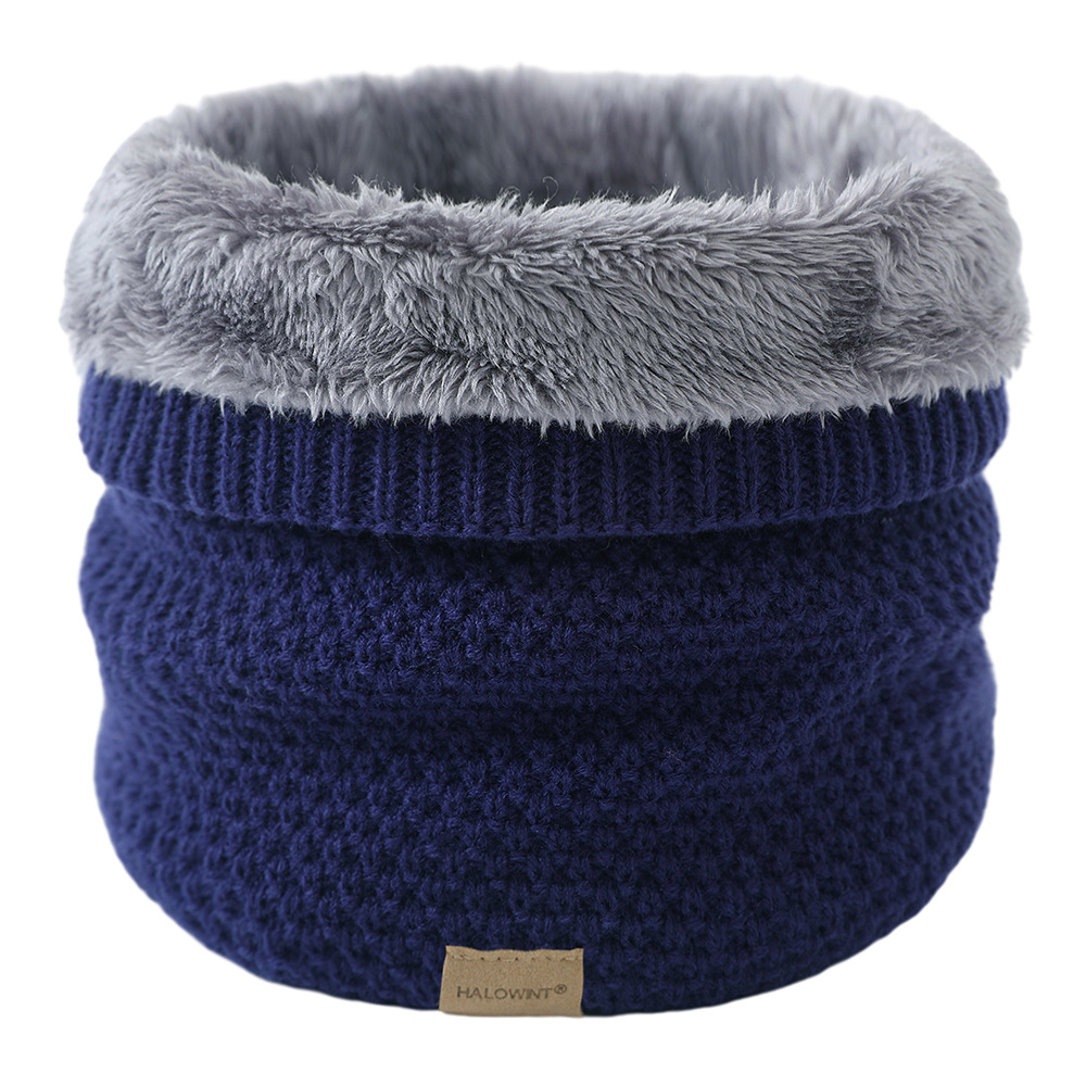 Écharpe en velours avec anneau pour femme, Bandana doux, Tour de cou chaud, Écharpe coupe-vent, Tour de cou, Bandeau de sauna, Monochromatique, Mode hivernale