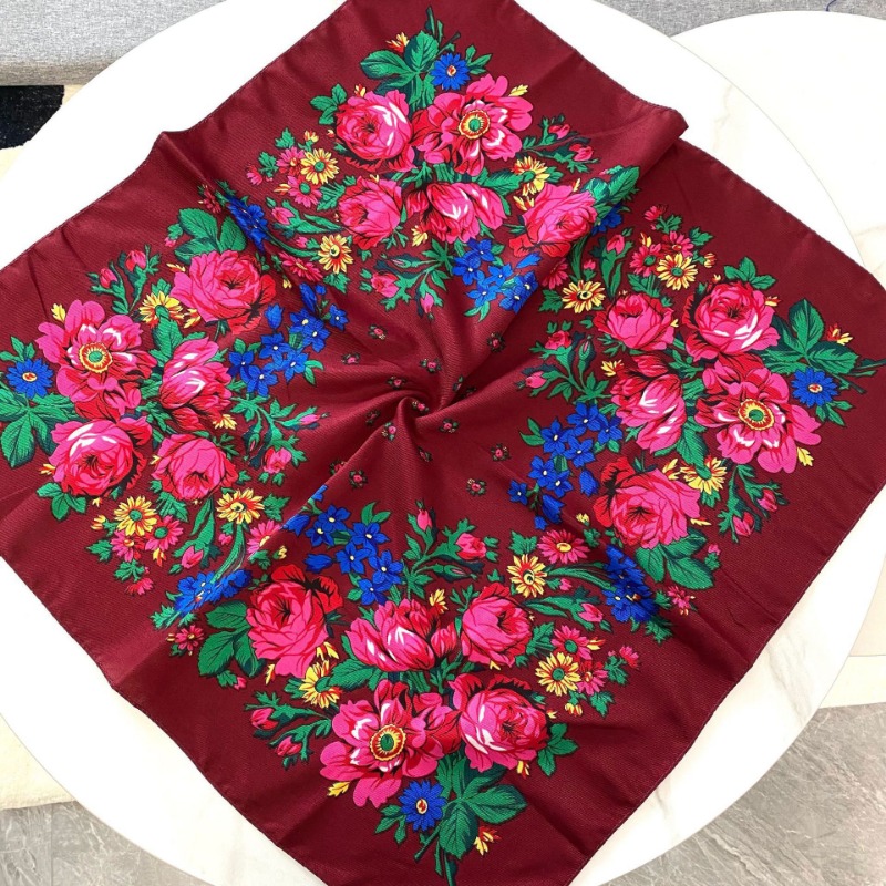 Double sergé populaire confortable valeur vente chaude foulard en soie 70 cm coton carré loisirs châle écharpe pour femmes foulard