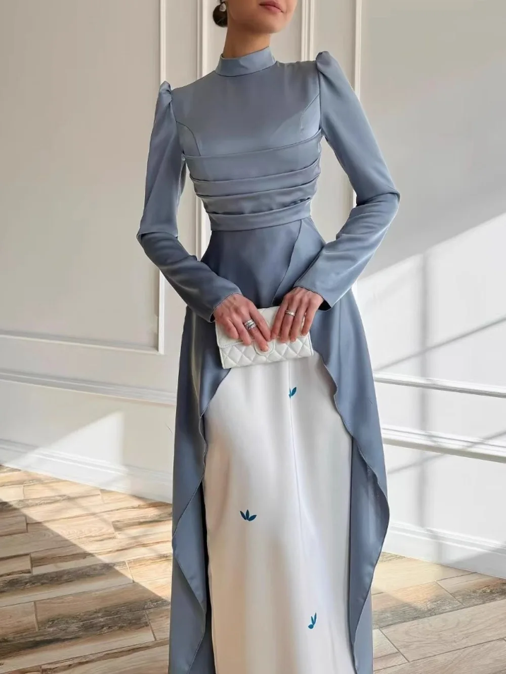 Eid femmes Robe musulmane Abaya Satin robes Largos fête Caftan Jalabiya Ramadan robes longues dubaï caftan arabe longue Robe 2025