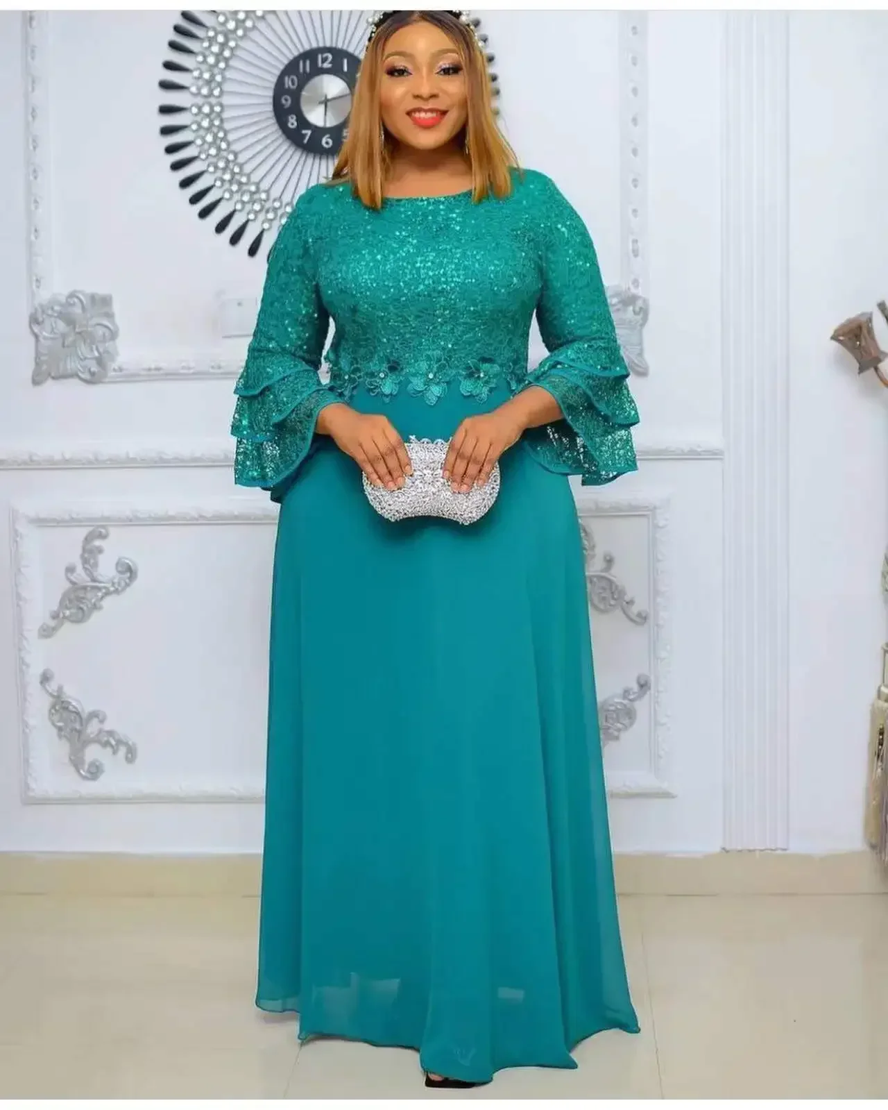 Robes de soirée africaines en dentelle pour femmes, Dashiki, Ankara, robe de mariage élégante, maxi musulmane, grande taille, nouvelle mode, Turquie, 2025