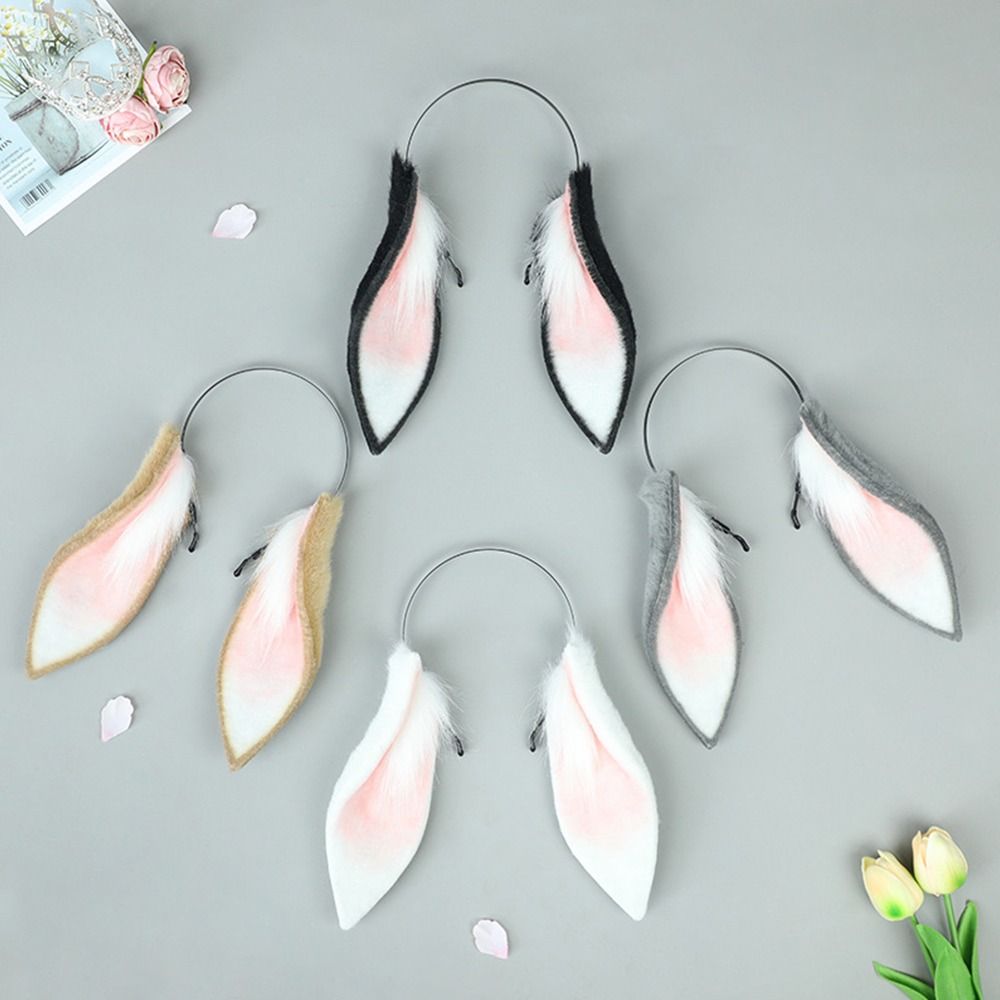 Lapin en peluche oreilles tombantes lapin bandeau mignon Photo accessoire noël bandeau Cosplay lapin fille Lolita fille chapeaux