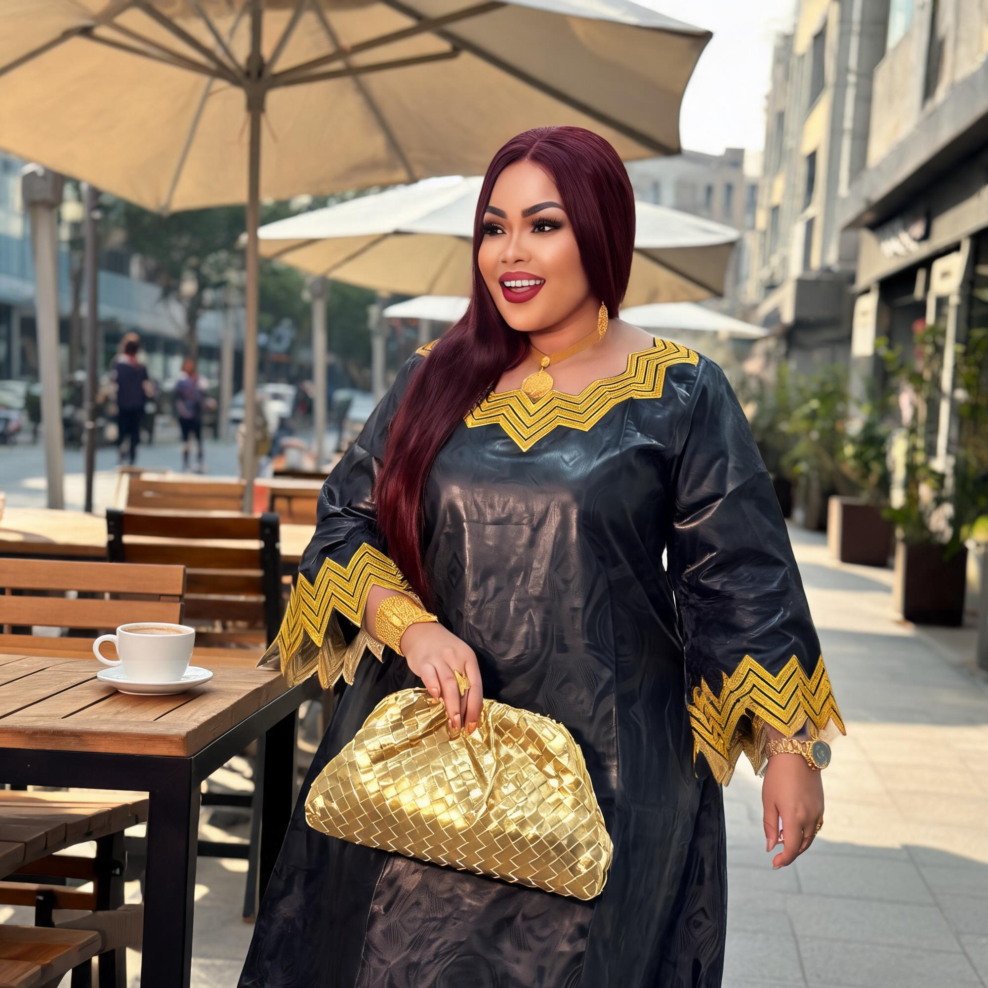 Robes africaines pour femmes grande taille, robe longue en bazin riche avec broderie et écharpe