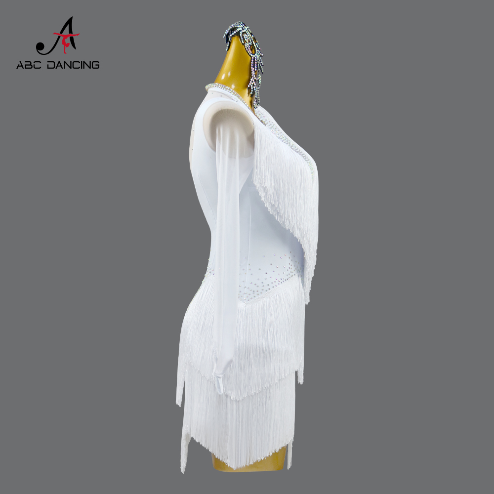 Robes de danse latine pour femmes, tenues de fête, tenues d'entraînement, tenues de sport, tenues de bal, tenues de soirée, costumes pour filles, jupes de samba pour spectacles sur scène.