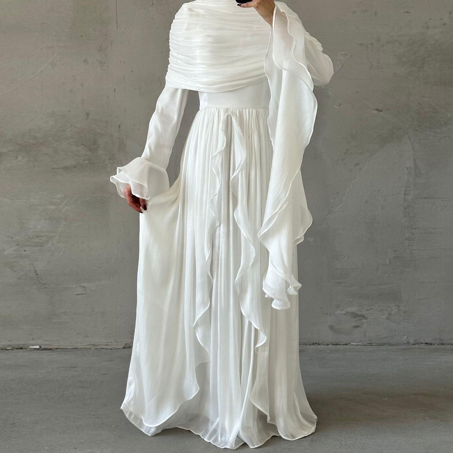 Robe de l'Aïd pour femme, Abaya musulmane unie plissée, Kaftan, Robes de fête du Ramadan, Vestidos, Maroc, Dubaï, Jalabiya, Robe arabe, Printemps 2026