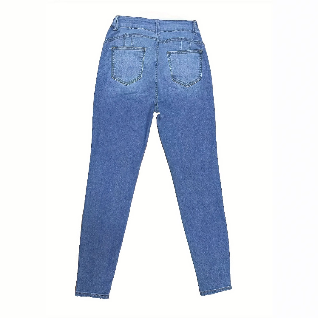 Jean slim taille haute polyvalent pour femmes, nouvelle mode quatre saisons, extensible, Simple, confortable, petite jambe, pantalon crayon décontracté