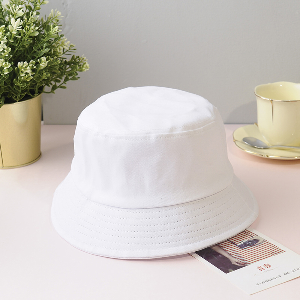 Chapeau seau en coton unisexe, bonnet de soleil d'été, casquette de pêcheur en plein air pour femmes et hommes, plage