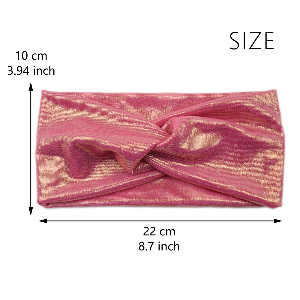 Turban bandeaux doux torsion bandeaux bandeaux extensible antidérapant bandeau pour filles femmes Yoga entraînement quotidien cheveux accessoires