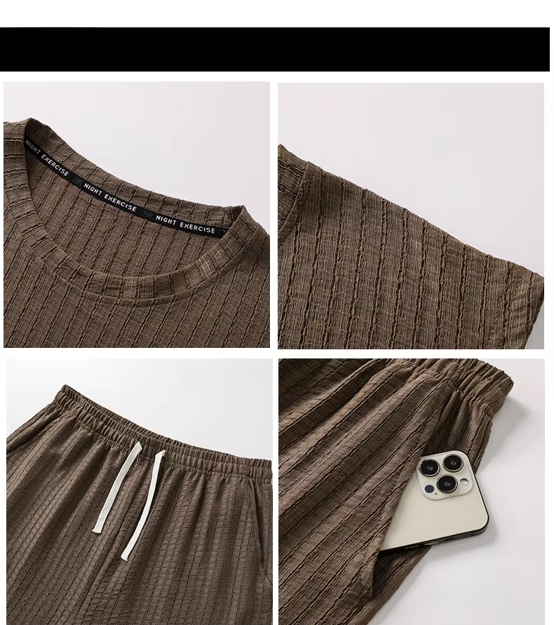 Ensemble 2 pièces d'été pour homme : débardeur et short de plage, tenue décontractée pour les vacances, gilet sans manches et short à cordon de serrage, vêtements de détente