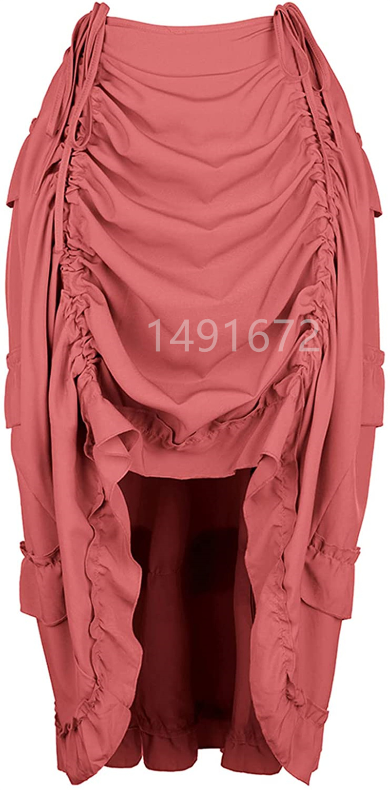 Femmes jupe mode Sexy mince longue haute basse froncée plissée Corset Bustier avec jupes Steampunk gothique Punk Vintage grande taille
